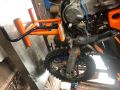 Stojak podnośnik motocyklowy Cross Enduro KTM pomarańczowy