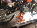 Stojak podnośnik motocyklowy HLP Cross Enduro KTM pomarańczowy